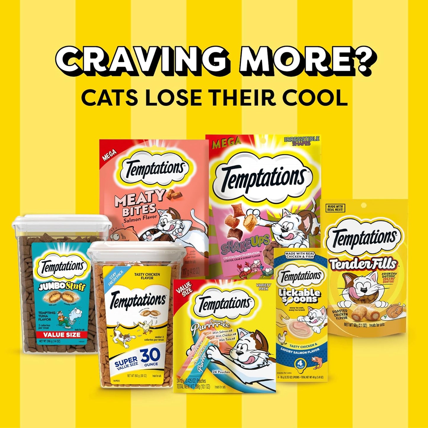 Classic Crunchy and Soft Cat Treats Tasty Chicken Flavor, 48 Oz. Pouch