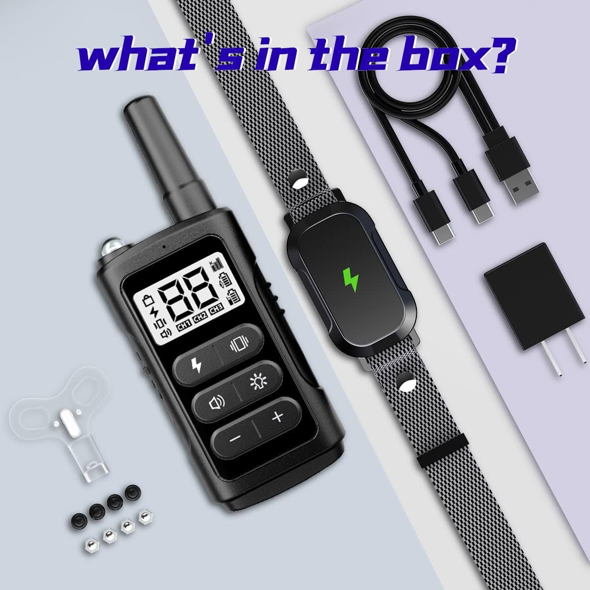 Dog Training Collar with 3300Ft Remote Range 4 Training Modes Rechargable IPX7 Waterproof Electric Dog Collar with Remote for Large Medium Small Dogs