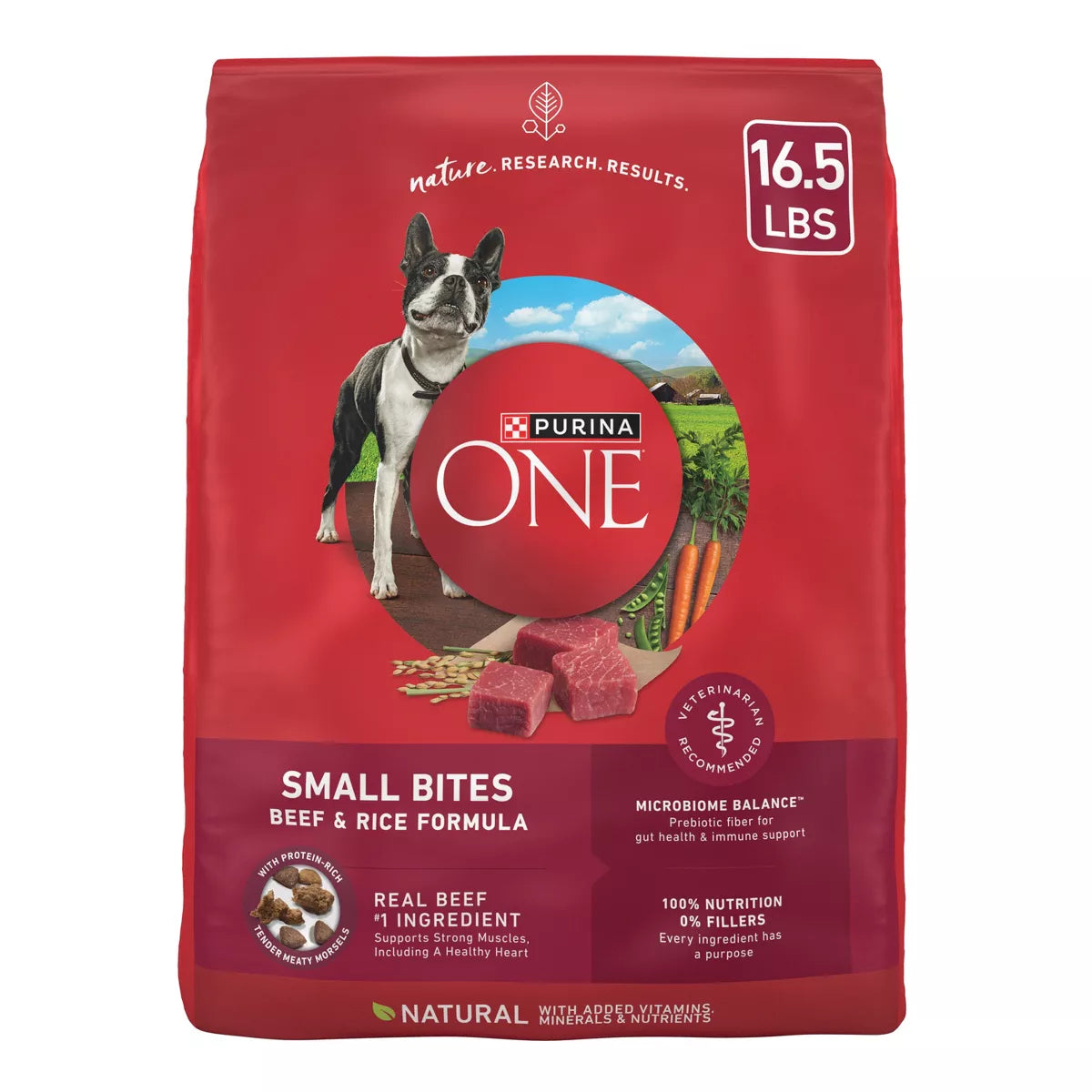 Purina ONE Smartblend Small Bites Beef & Rice Formula Adult Dry Dog Food