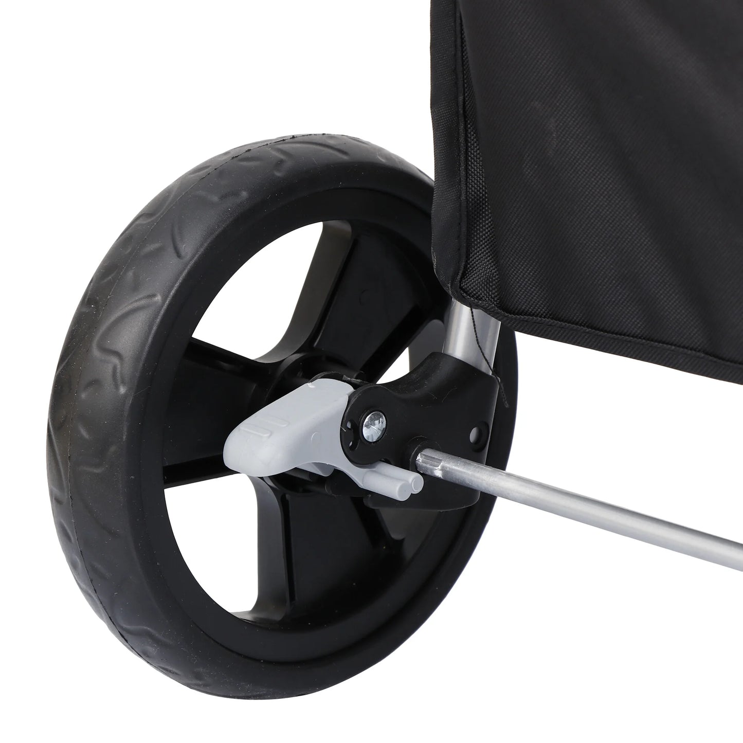 3 Wheel Foldable Pet Stroller for Small Dog Max. 33LBS W/Storage Basket