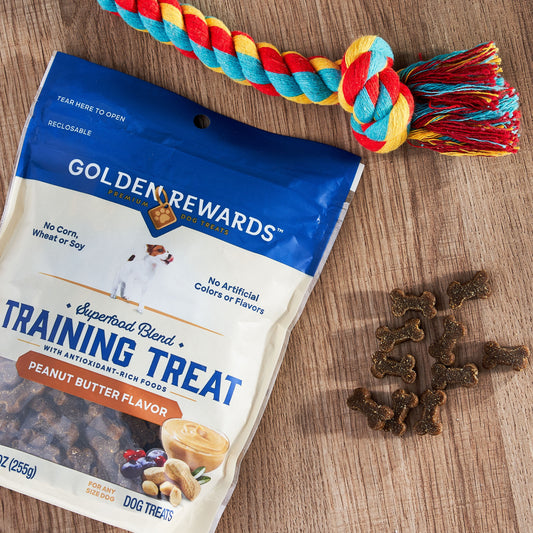 Dog Training Treats with Peanut Butter Flavor, 9 Oz Pouch