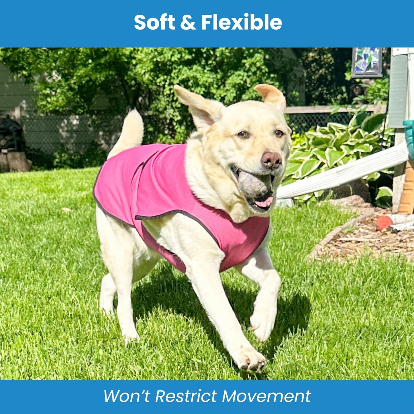 Dog Cooling Vest – Lightweight Evaporative Shirt with UV Protection for Small, Medium, and Large Dogs – Breathable Soft Fabric for Hot Weather (XS, Rose Pink)