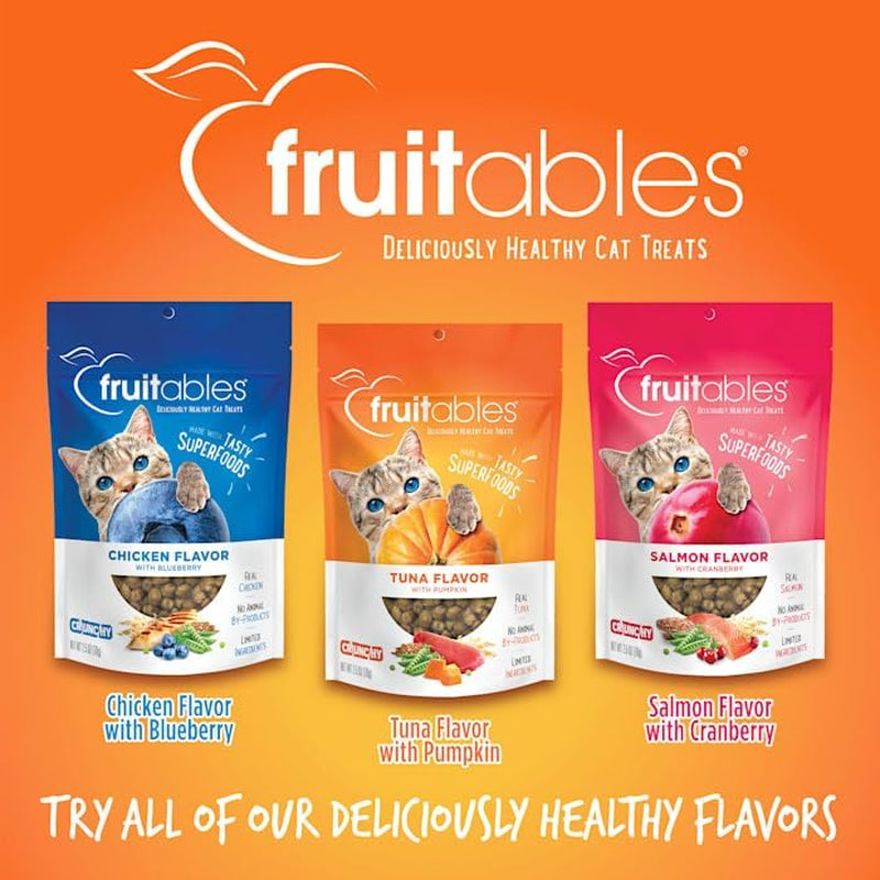 Cat Treats, Healthy Treats for Cats, Low Calorie and Packed with Protein, Crunchy Biscuits, No Wheat, Corn or Soy, Made with Real Tuna and Pumpkin, 2.5Oz