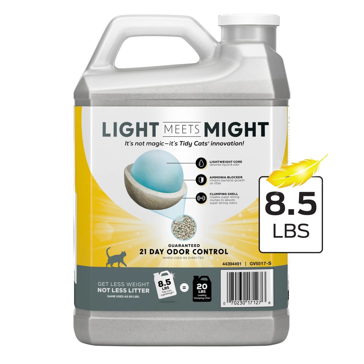 Purina  4-In-1 Strength Lightweight Cat Litter, Floral Scent, 8.5 Lb Jug
