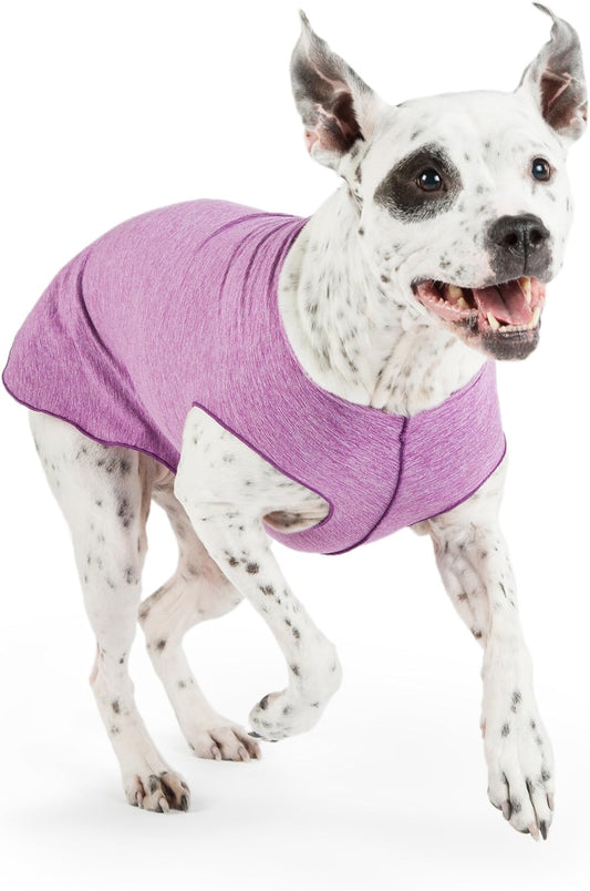 Goldpaw Dog Sun Shirt with UV Protection - Lightweight, Cooling Sun Protection Clothing for Dogs - Reduce Heat Absorption - Pet Clothes Made in the USA - Machine Washable - Violet - Size 20