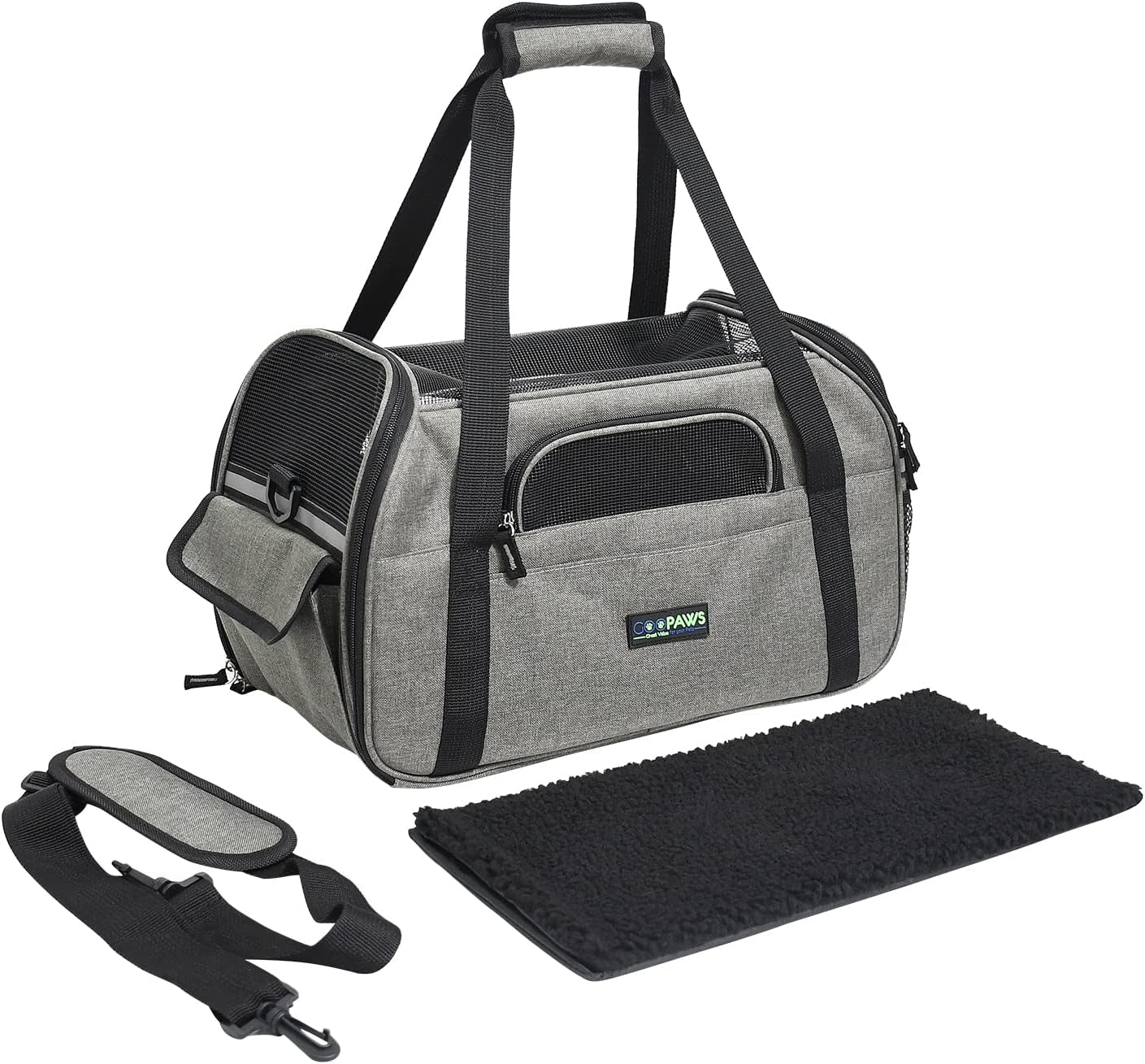 Soft-Sided Kennel Pet Carrier for Small Dogs, Cats, Puppy, Airline Approved Cat Carriers Dog Carrier Collapsible, Travel Handbag & Car Seat