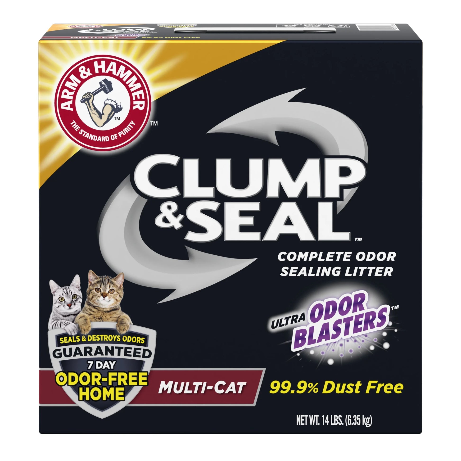 Clump & Seal Multi-Cat Complete Odor Sealing Clumping Cat Litter, 14 Lb