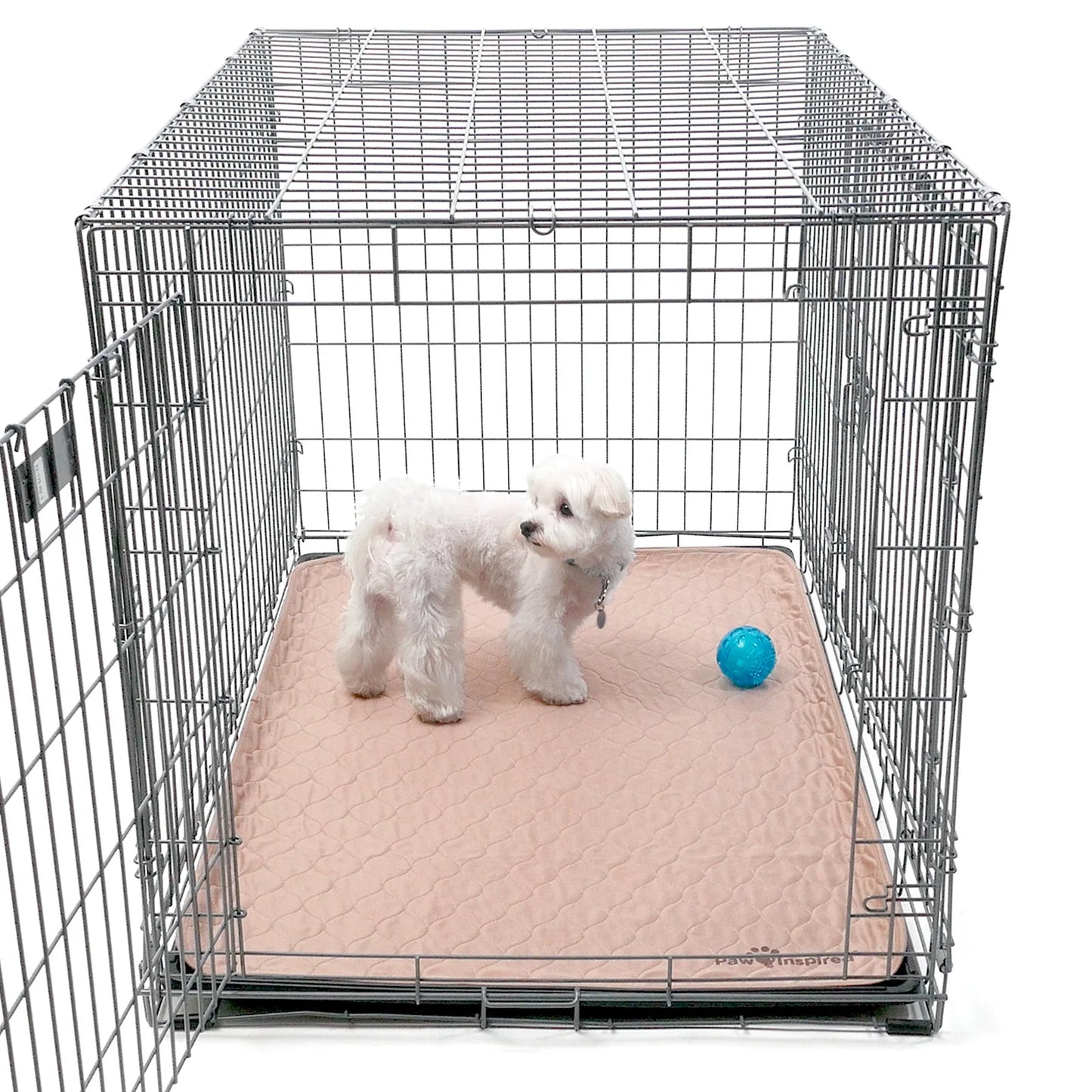 2Ct  Dog Crate Pads Mats Size 41X28” for Use with 42” Kennel and Crate | Washable Waterproof Dog Pee Pads