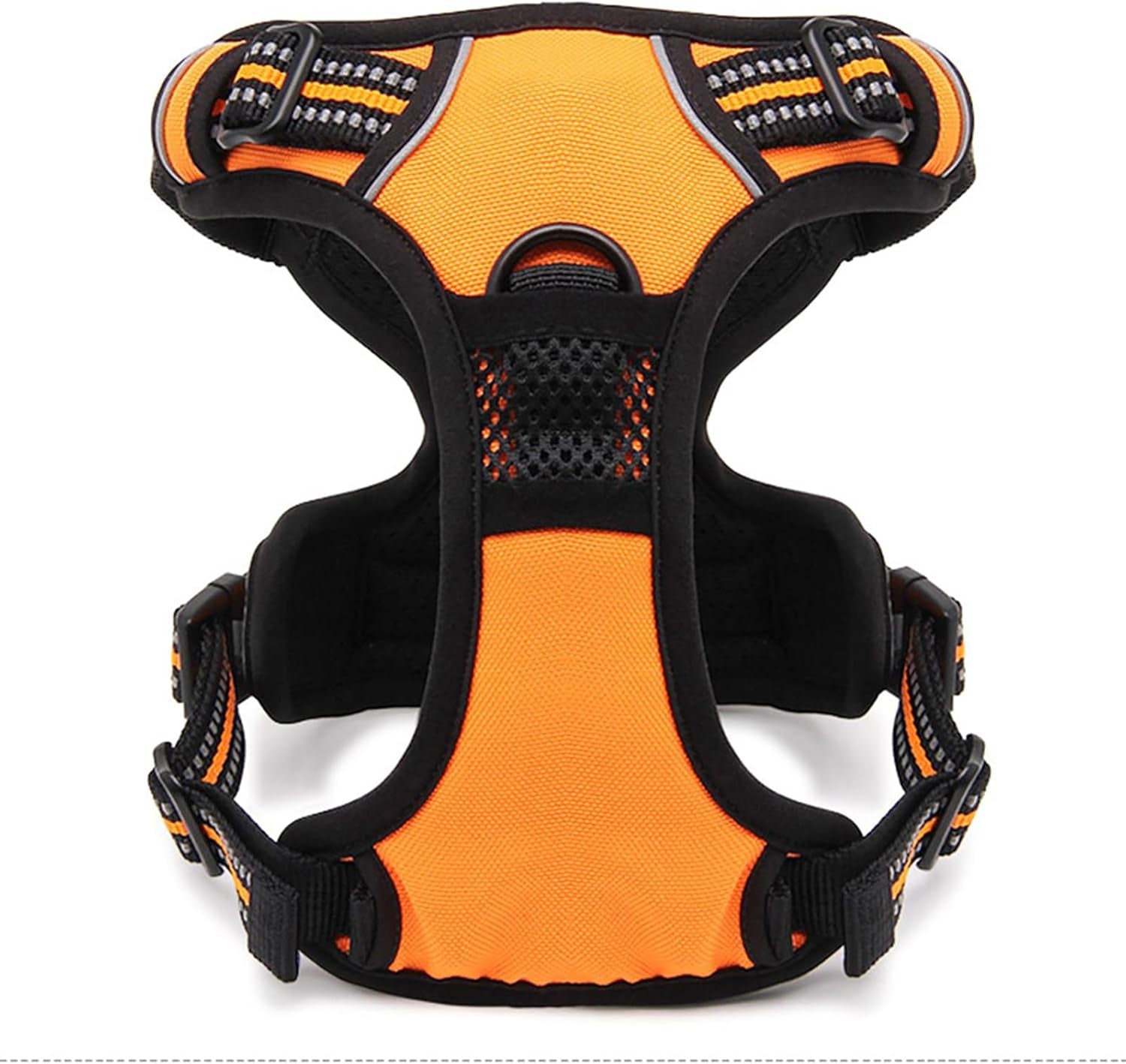 Adjustable No-Pull Dog Harness Reflective Pup Vest Harnesses Comfortable Control Brilliant Colors Tlh5651(Orange,M)