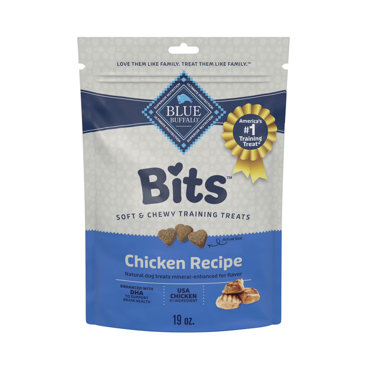 Bits Soft Dog Treats for Training, Enhanced with DHA, 19-Oz. Bag