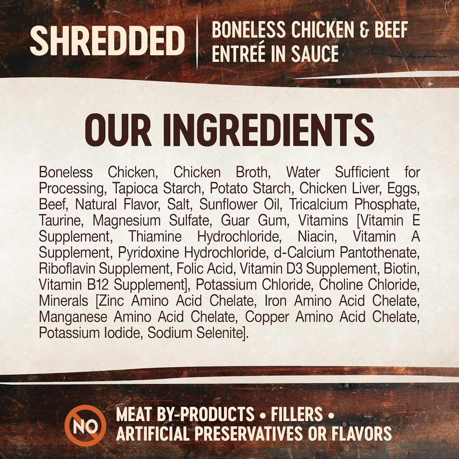 CORE Signature Selects Shredded Adult Wet Cat Food, Natural, Protein-Rich, Grain Free, 2.8 Ounce, 12 Pack (Chicken & Beef Entree)