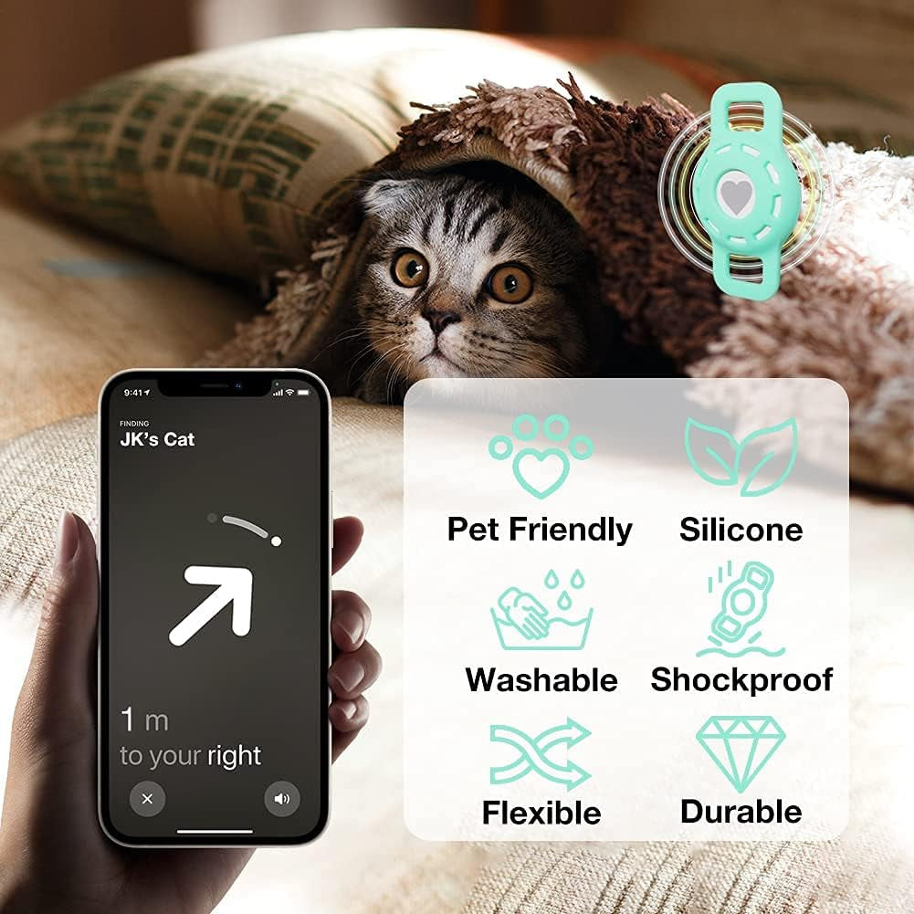 Airtag Holder for Cat, Air Tag Case for Cat Collar and Small Dog Collar