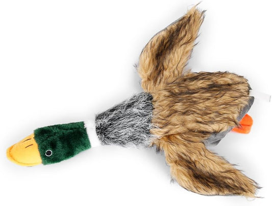 Squeaky Dog Toy for Puppy Dogs Toys to Keep Them Busy Mallard Duck Stuffed Dog Toys for Medium Small Dogs, 9" Wild Duck