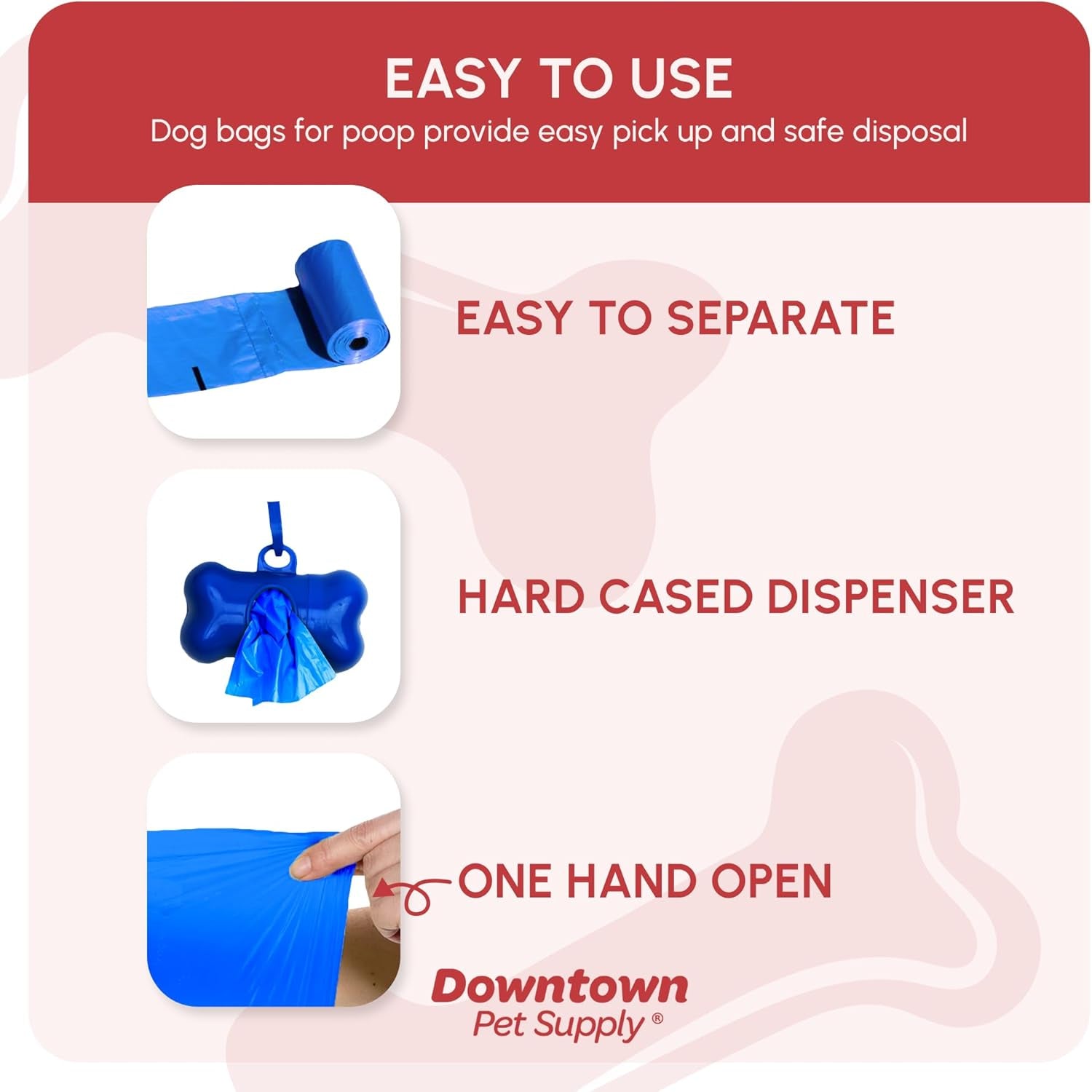 Dog Waste Bags (1000 CT - Rainbow Bags & 2 Dispensers) Clips to Dog Leashes & Harnesses - Poop Scoop Bags Are Leak-Proof & Unscented