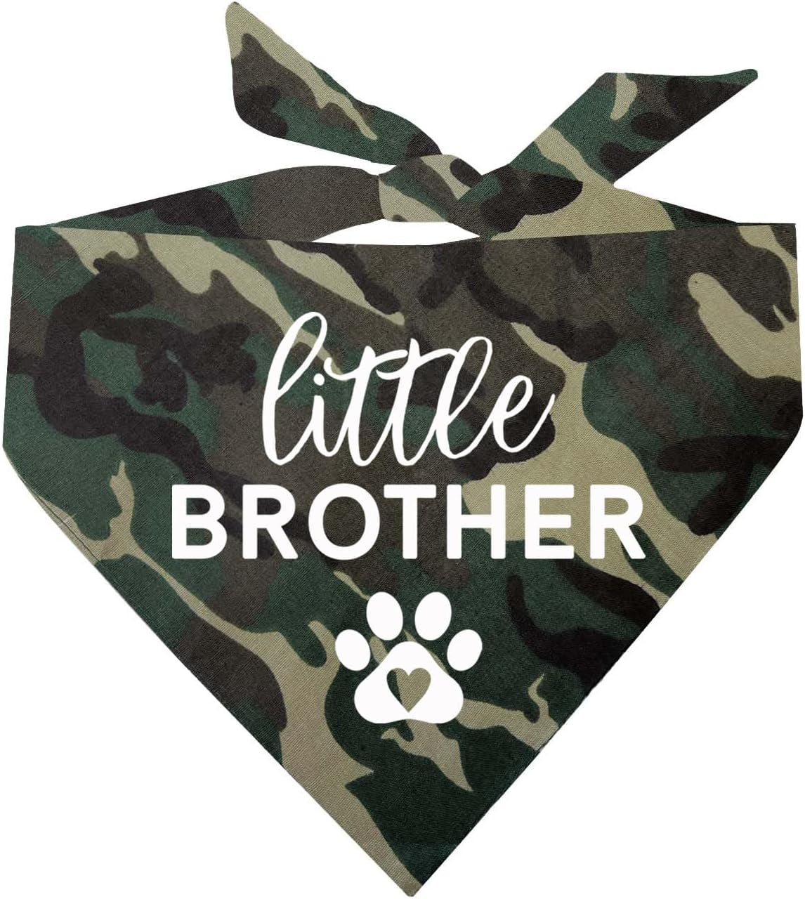 Little Brother Family Matching Dog Bandana (218 Camo, XS)