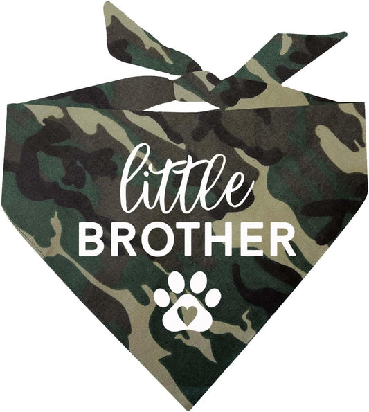 Little Brother Family Matching Dog Bandana (218 Camo, XS)