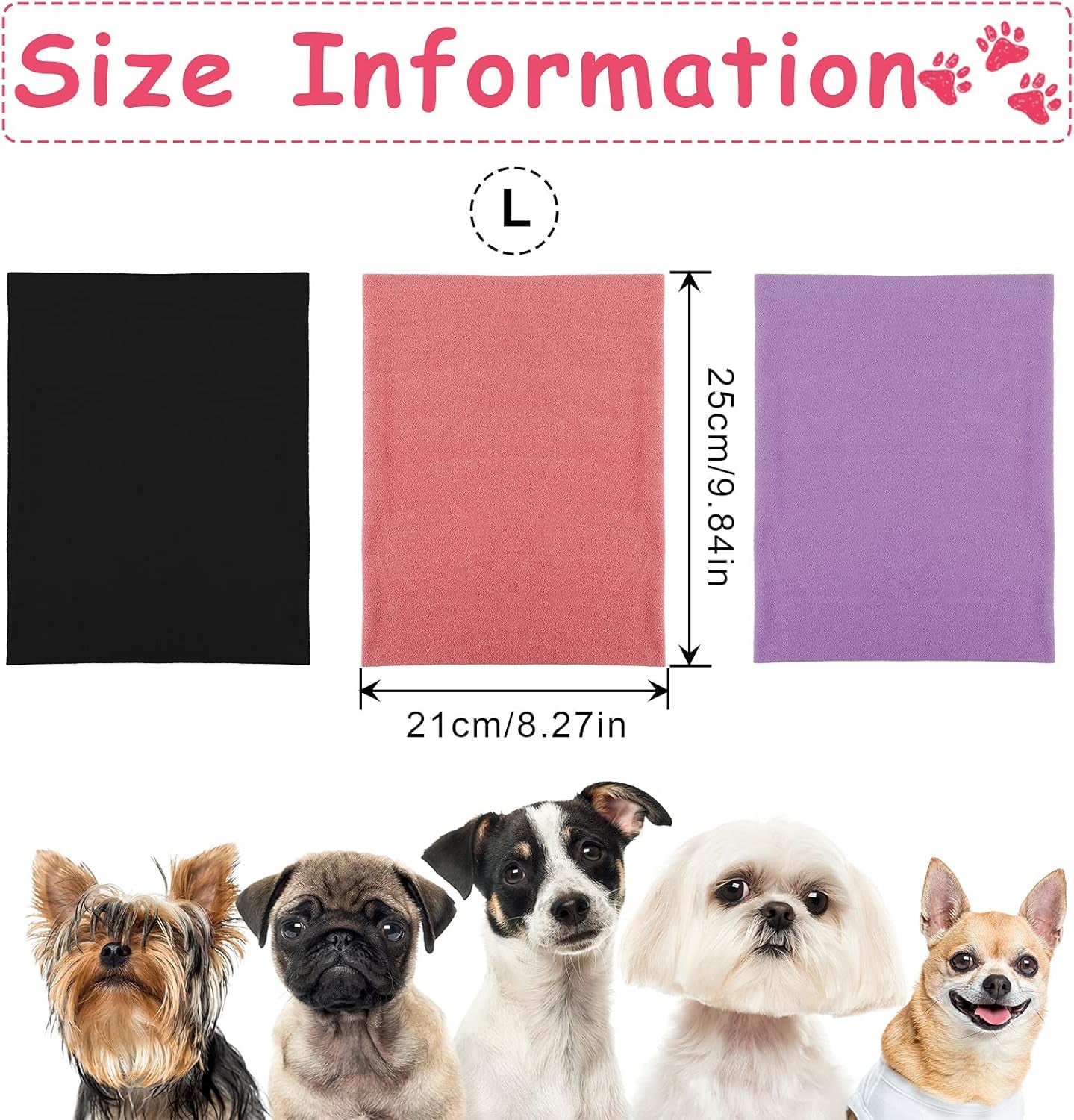 3 Pcs Dog Quiet Ear Cover No Shake Head Wrap Dog Calming Hood Ear Headband Muffs Head Wraps for Noise Reduction Earmuff Winter Scarf