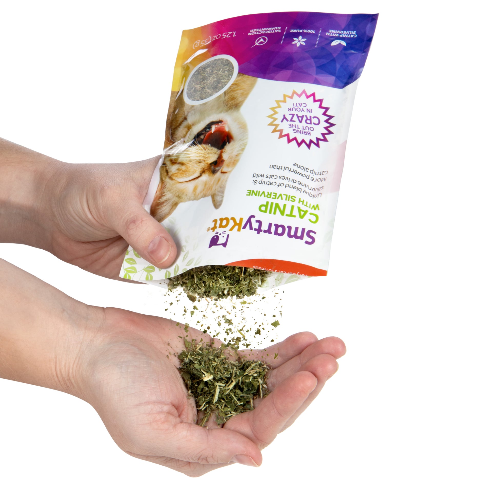 Catnip & Silvervine 35 G Natural Blend Cat Toy with Resealable Pouch, Assorted