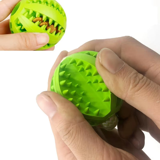 Interactive Dog Toy Tug Rope, Treat Dispenser Ball, Chew Toy for Large Breeds, Durable & Dental Health (Colors Vary)​