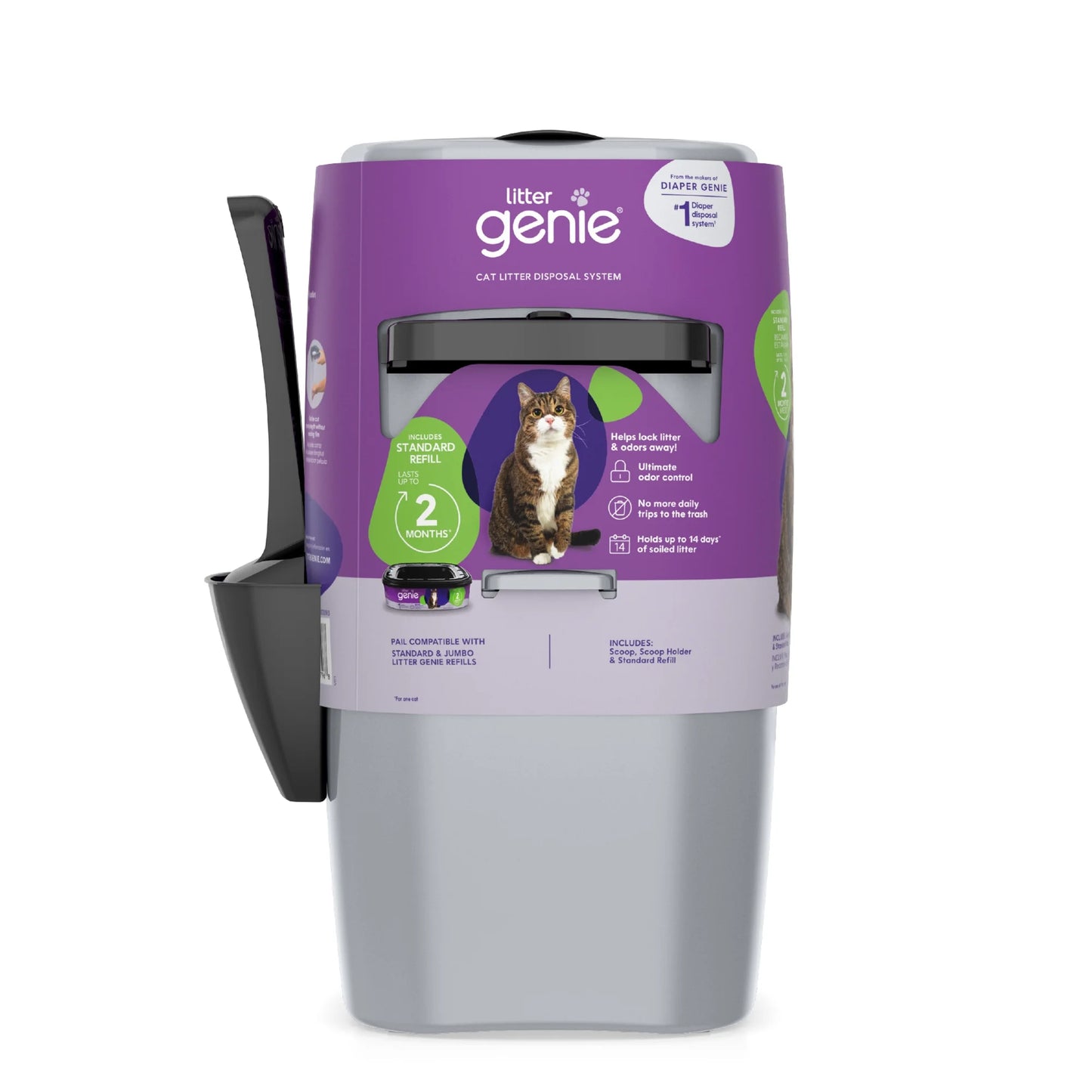 Cat Litter Disposal Odor Free Pail System, New