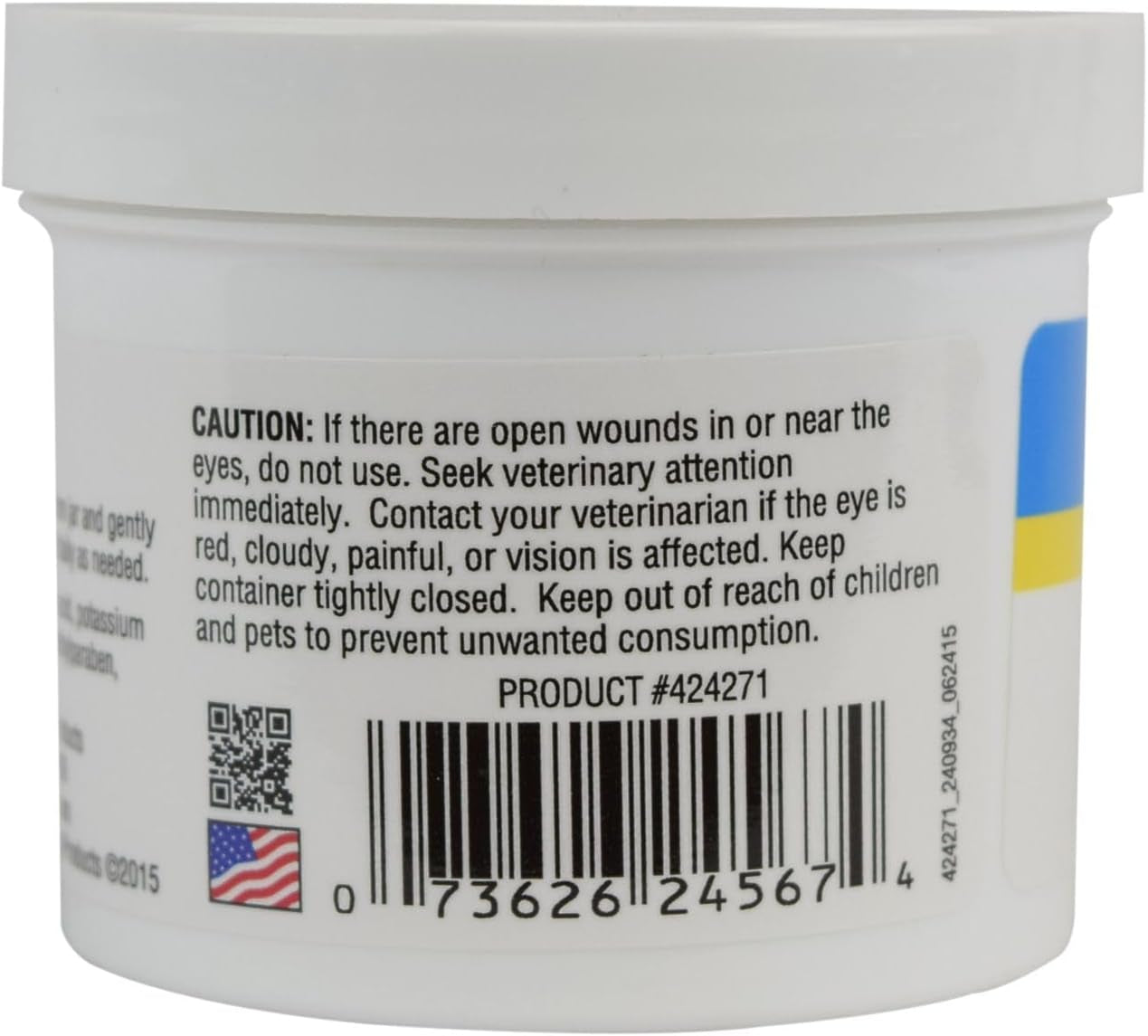 Tear Stain Pads, 90 Single Use Pre-Soaked Pads to Gently Clean and Soothe Dog and Cat Eyes, Non Stinging Formula to Improve Tear Stains and Remove Eye Debris