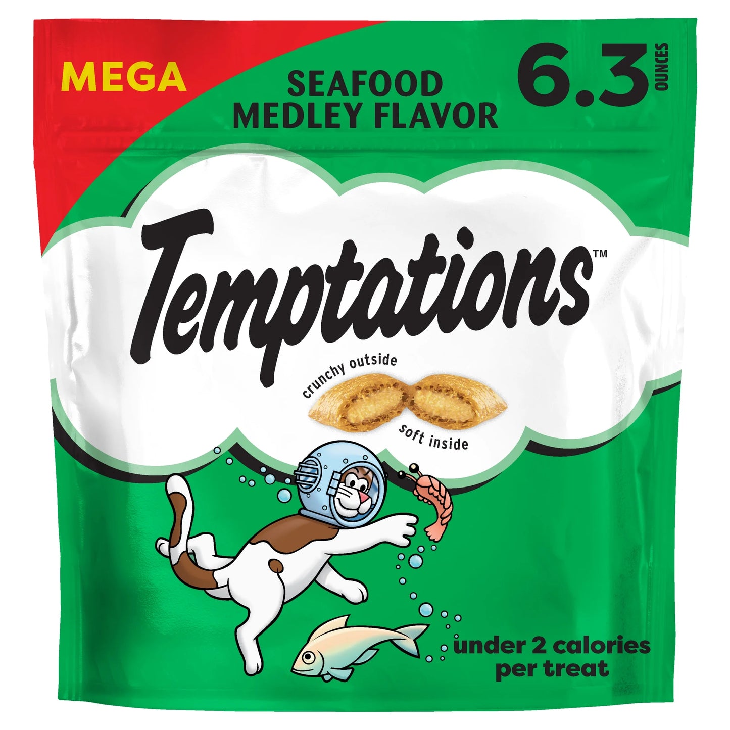 Temptations 6.3 Oz Classic Variety Pack: Tasty Chicken + Tempting Tuna + Seafood Medley