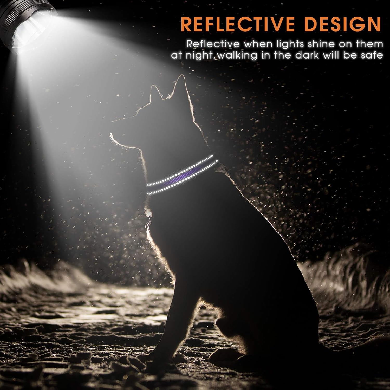 3 Pieces Reflective Dog Collar Nylon Adjustable Quick Release Pet Collars for Dogs(Medium)