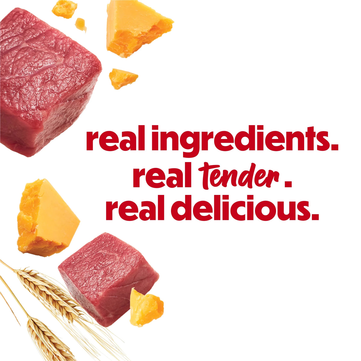 Purina  Baked Delights Hugs with Real Beef and Cheese Oven Baked Dog Treats, 19.5 Oz Pouch