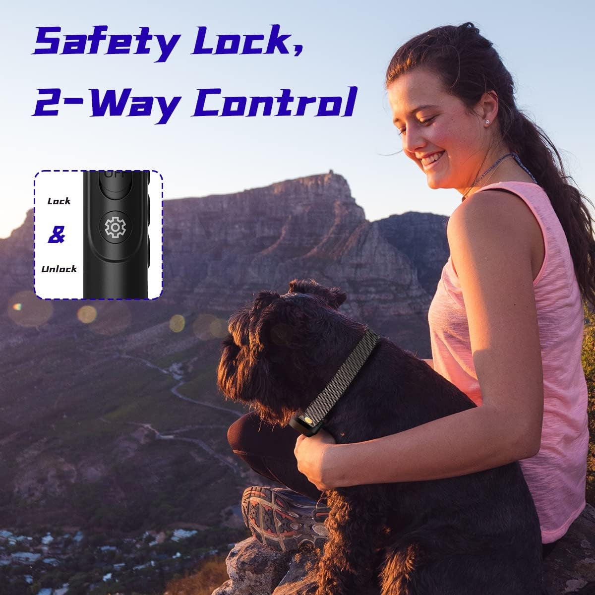 Dog Training Collar with 3300Ft Remote Range 4 Training Modes Rechargable IPX7 Waterproof Electric Dog Collar with Remote for Large Medium Small Dogs