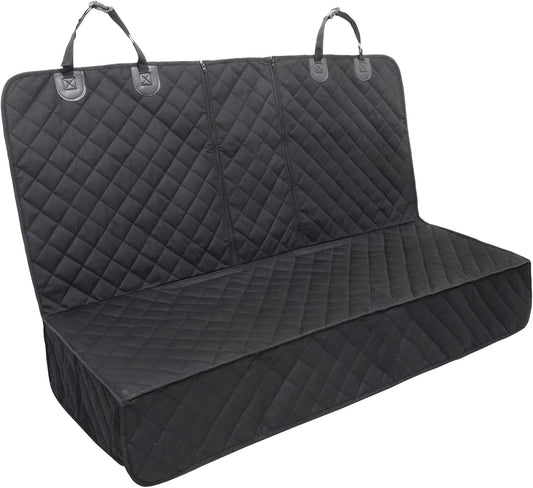 Dog Seat Cover, 100% Waterproof Bench Seat Cover Protector Scratch Proof Nonslip Durable Soft Pet Back Seat Covers for Cars Trucks & SUV