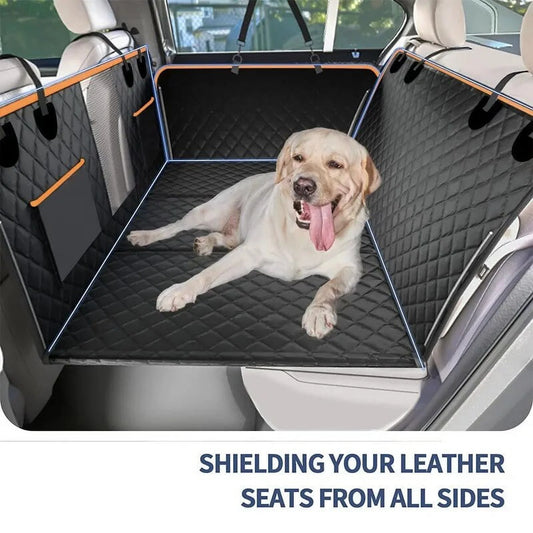 Back Seat Extender for Dogs,Dog Hammock for Car Hard Bottom,Dog Car Seat Cover Hard Bottom (Orange)