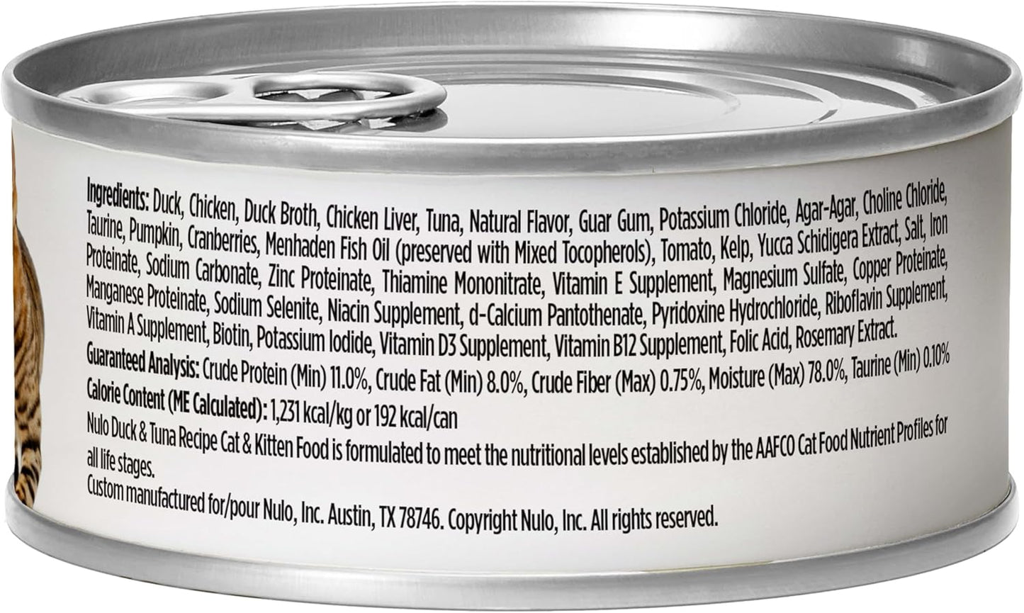Duck & Tuna Recipe Pate Wet Canned Cat Food, 5.5 Ounce (Pack of 24)