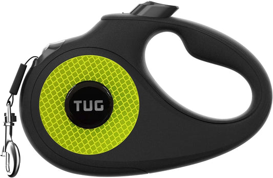 360° Tangle-Free Reflective Retractable Dog Leash | 16 Ft Strong Nylon Tape (Medium)