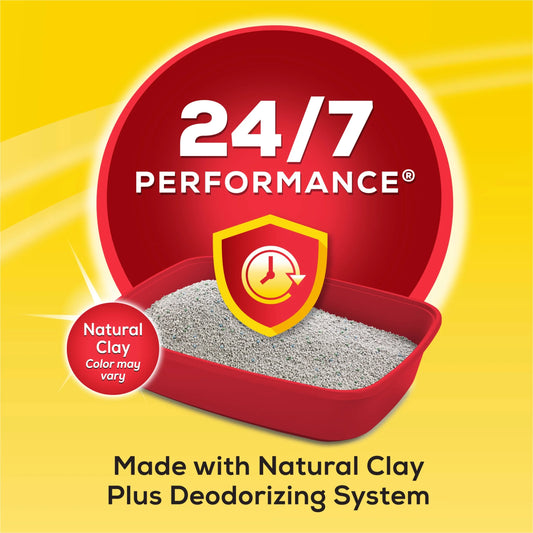 Purina  24/7 Performance Clumping Cat Litter, Clean Linen Scent, 20 Lb Jug