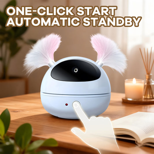 Interactive Cat Toys with Unique Roly-Poly Design, Automatic Lazer Pointer for Cat for Fun Indoor Play, Cat Gifts for Cat Owners and Their Pets, Blue