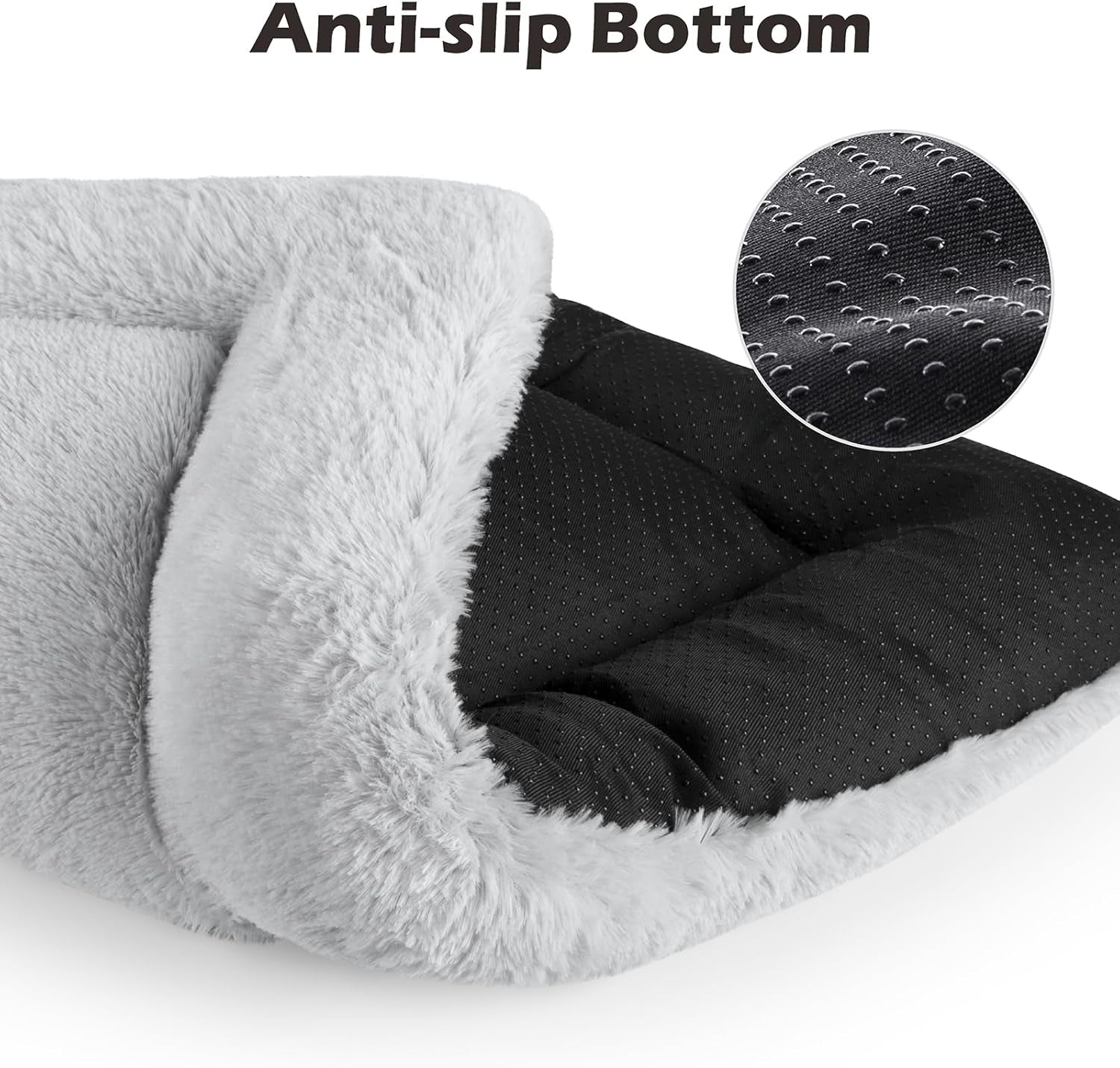 Dog Bed Mat Soft Crate Pad Washable Anti-Slip Mattress for Large Medium Small Dogs and Cats Kennel Pad(29'' X 21'' Grey)
