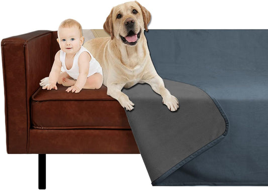 Pet Bed Blanket Reversible 100% Waterproof Velvet Super Soft for Sofa and Bed