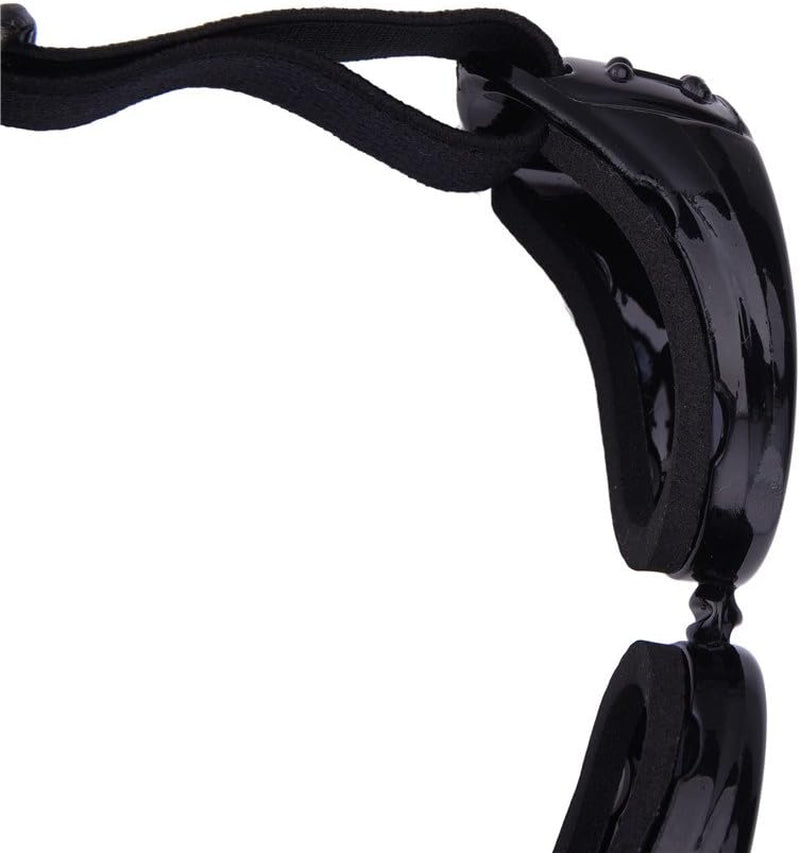 Outdoor Dog Sunglasses Anti-Uv Eye Protection Goggles Waterproof Windproof Anti-Fog for Small Pet Puppy Cat (Black)