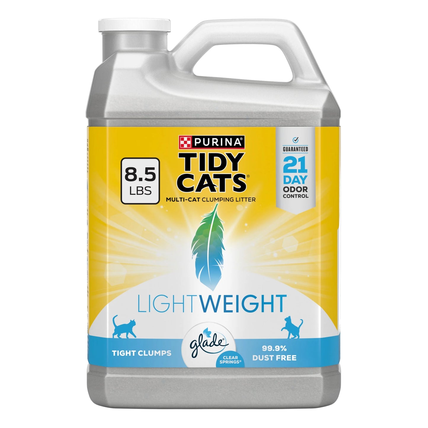 Purina  Lightweight Clumping Cat Litter, Glade Clear Springs Scent, 8.5 Lb Jug