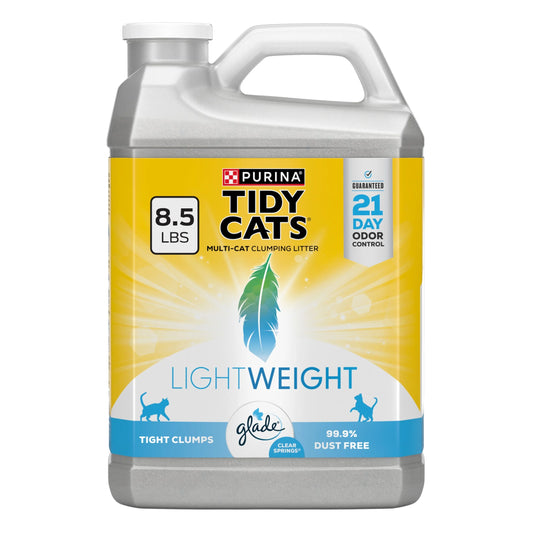 Purina  Lightweight Clumping Cat Litter, Glade Clear Springs Scent, 8.5 Lb Jug