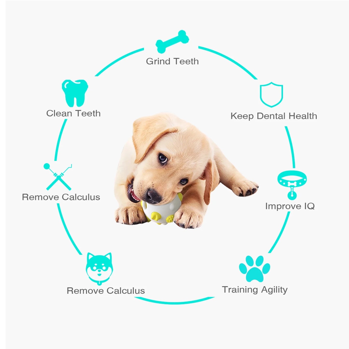 Clearance Dog Chew Toys, Dog Toys for Aggressive Chewers Small Medium Large Breed, Multifunctional Teeth Cleaning and Gum Massage, Tough Rubber Dog Toys for Puppy and Medium Large Dog