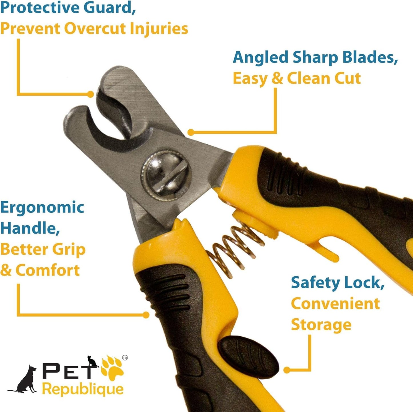 Dog Nail Grinder and Nail Clippers Series Size Option Dogs: Small, Medium, Large Dogs – Dog Claw Trimmer Kit (Clippers Only, Medium)