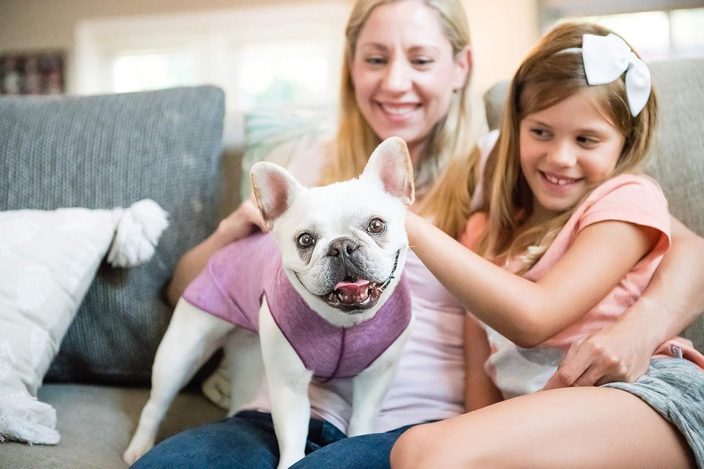 Goldpaw Dog Sun Shirt with UV Protection - Lightweight, Cooling Sun Protection Clothing for Dogs - Reduce Heat Absorption - Pet Clothes Made in the USA - Machine Washable - Violet - Size 20