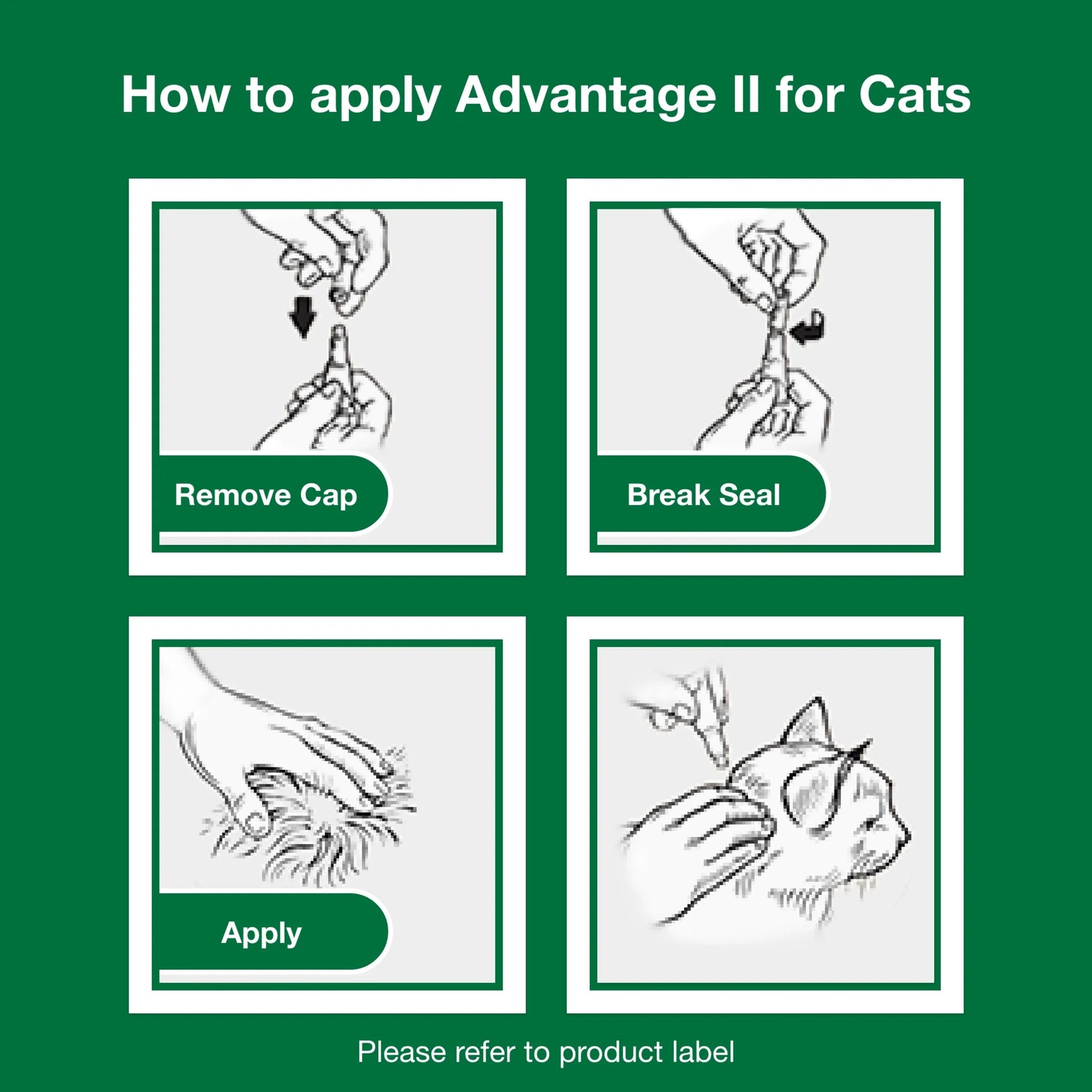 (2 Pack)  Vet-Recommended Flea Prevention for Small Cats 5-9 Lbs, 6-Monthly Treatments