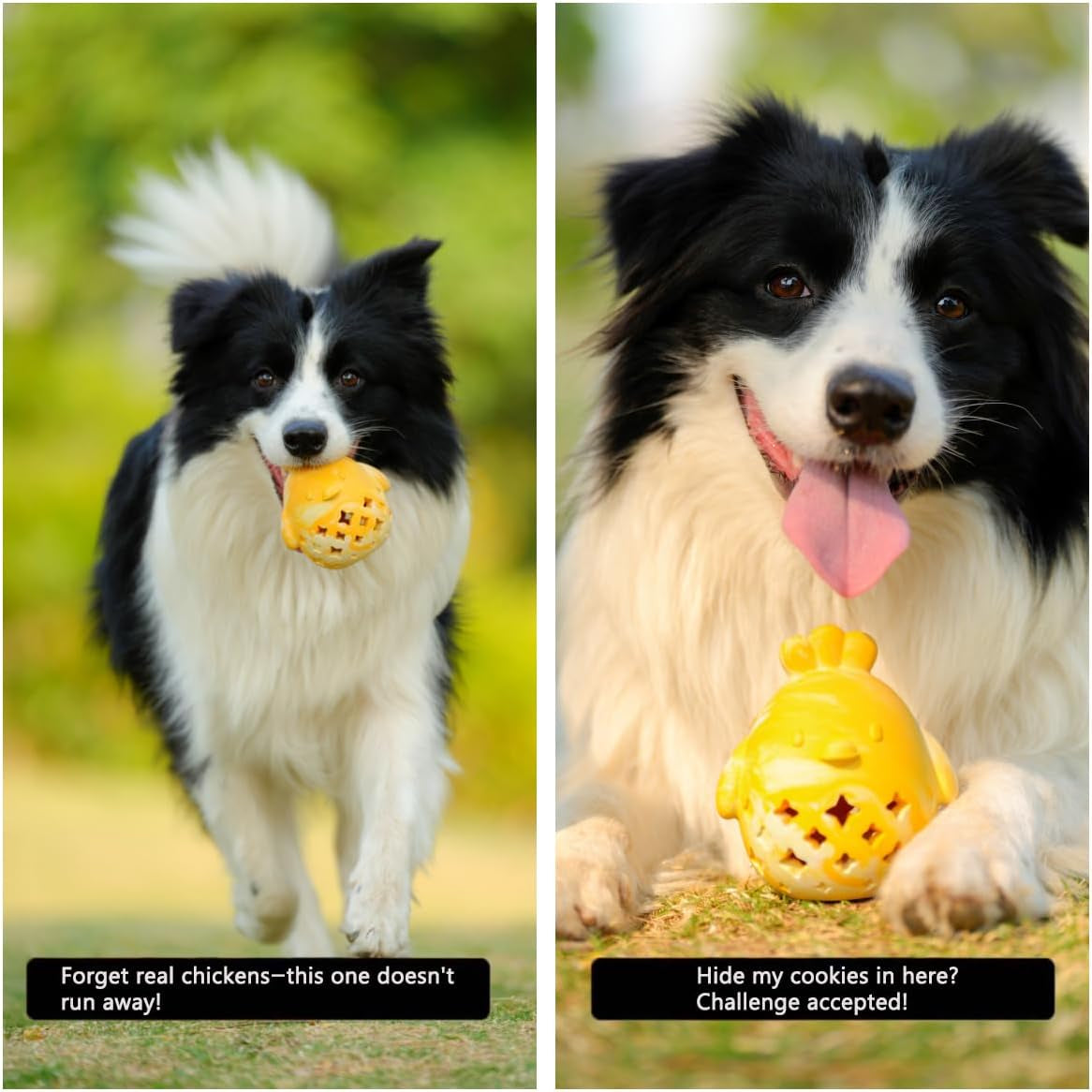 Stuffed Dog Toy Treat Dispenser Dog Toy Puzzle Rubber Chew Toys Treat Food Dispensing Toys for Teeth Cleaning Ball Interactive Enrichment Toys for Puppy, Small, Medium, Large Breeds
