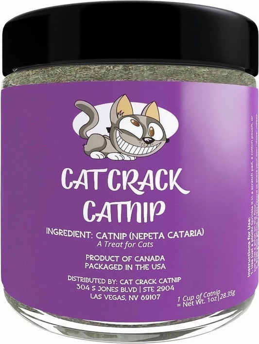 Catnip, Zoomie-Inducing Cat Nip for Cats, North American Made & 100% Natural, Safe & Non-Addictive Catnip Treats for Supplement Catnip Toys, Cat Supplies, & Catnip Spray (1 Cup)
