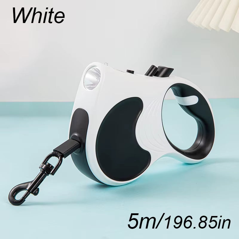 5M Dog Leash for Small Dogs Cat with Lights for Small Medium Large Dogs Cats Automatic Retractable Durable Pet Supplies