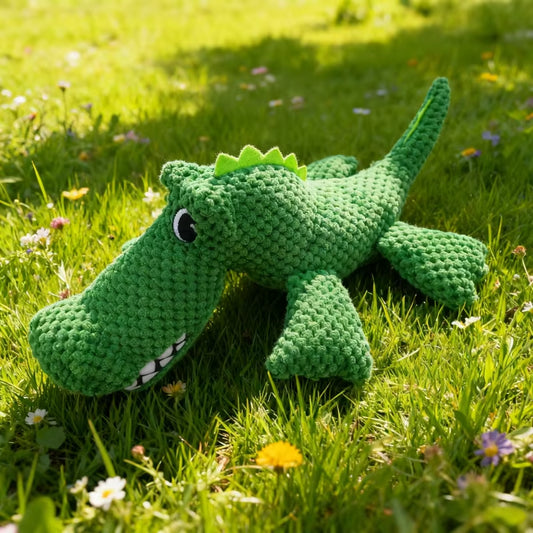 Large Crocodile Dog Toys Resistant Indestructible Plush Big Sound Dog Toy with Squeaker Small Raw Dogs Chew Puppy Pet Supplies