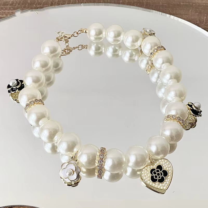 Luxury Pet Jewelry for Dogs Lover Black Cat Puppies Small Animal Chihuahua Bichon Yorkshire Wedding Party Necklace Accessories