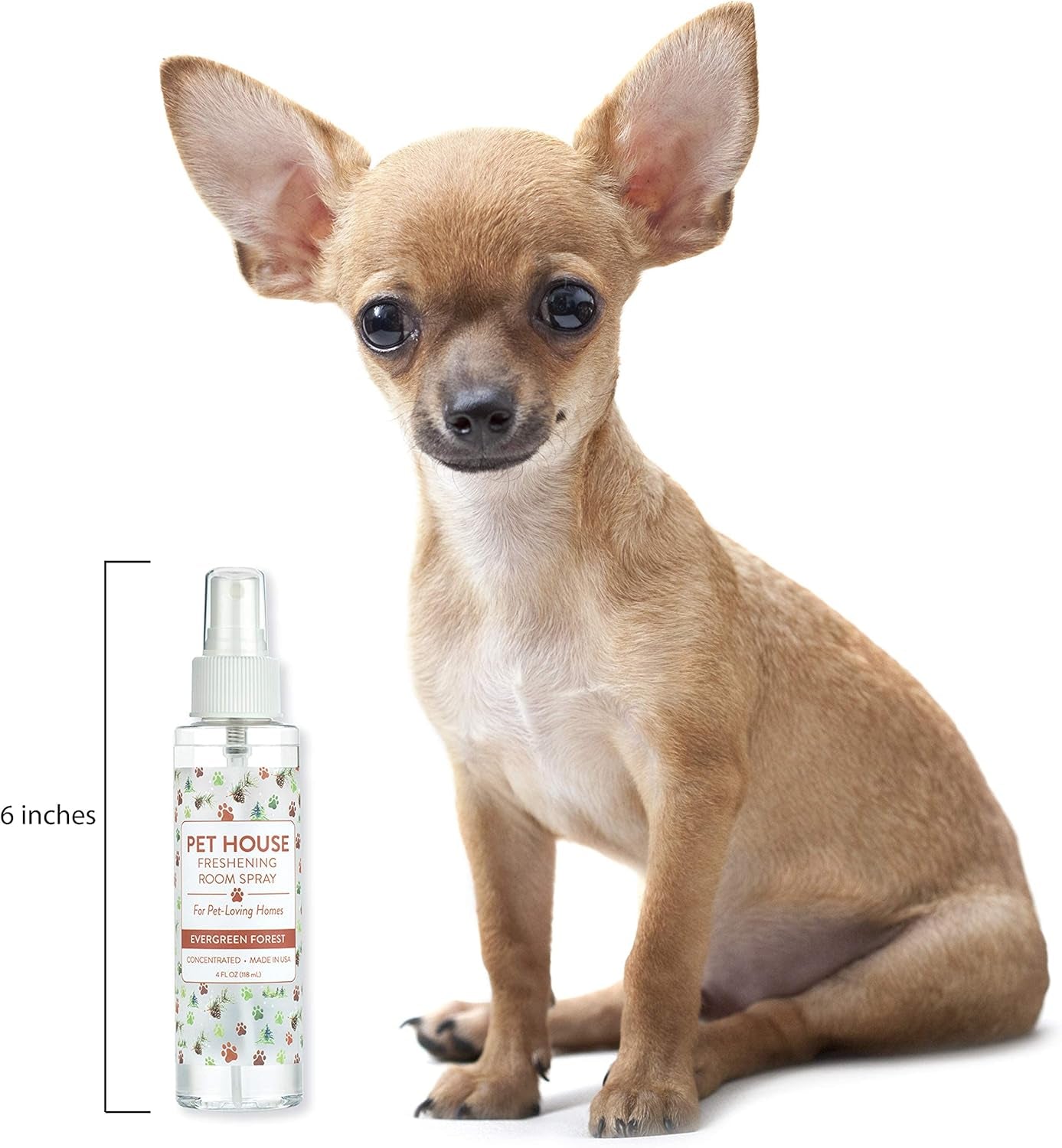 Concentrated Room Spray 4 OZ Dog and Cat Friendly Air Freshener for Pet Odor, Mango Peach, Pack of 2